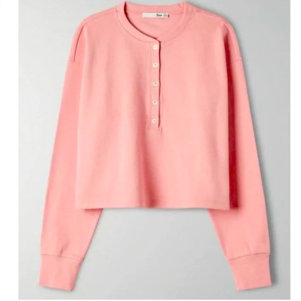 Aritzia wilfred free mavis cropped henley